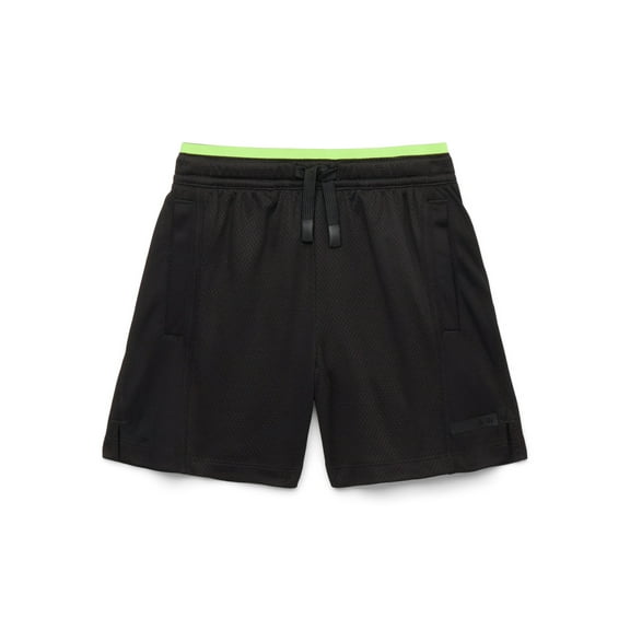 Athletic Works Boys Solid Performance Shorts, Sizes 4-18 & Husky
