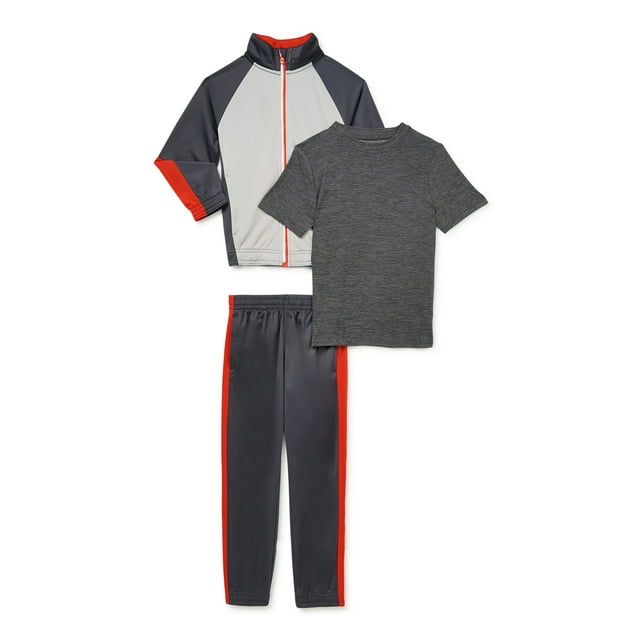 Shop Athletic Works Boys TShirt, Jacket and Pants Set, 3Piece, Sizes
