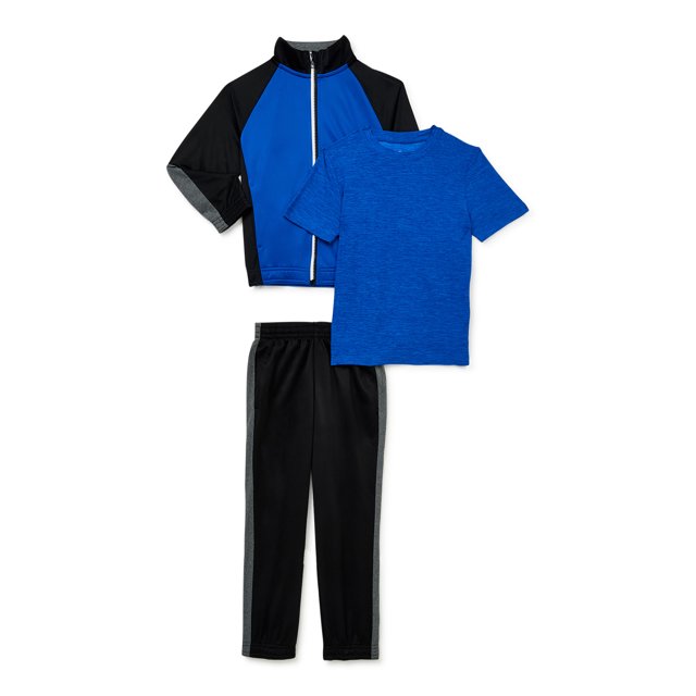 Athletic Works Boys TShirt, Jacket and Pants Set, 3Piece, Sizes 418