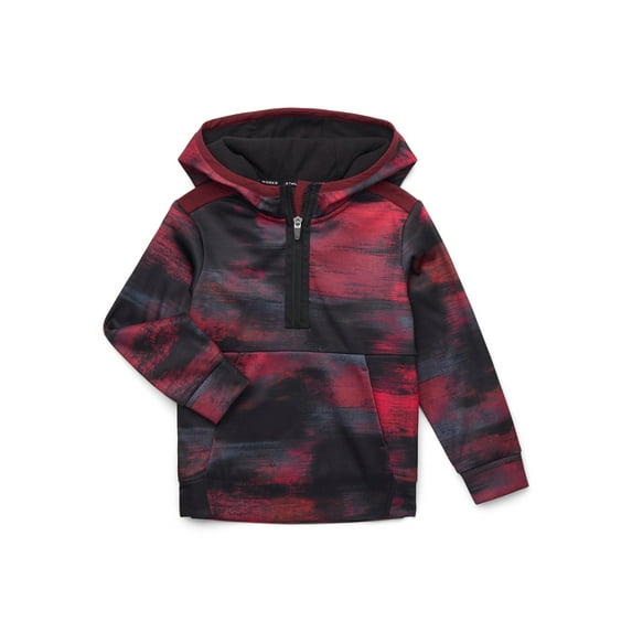 Athletic Works Boys' Tech Fleece Pullover Hoodie, Sizes 4-18 & Husky