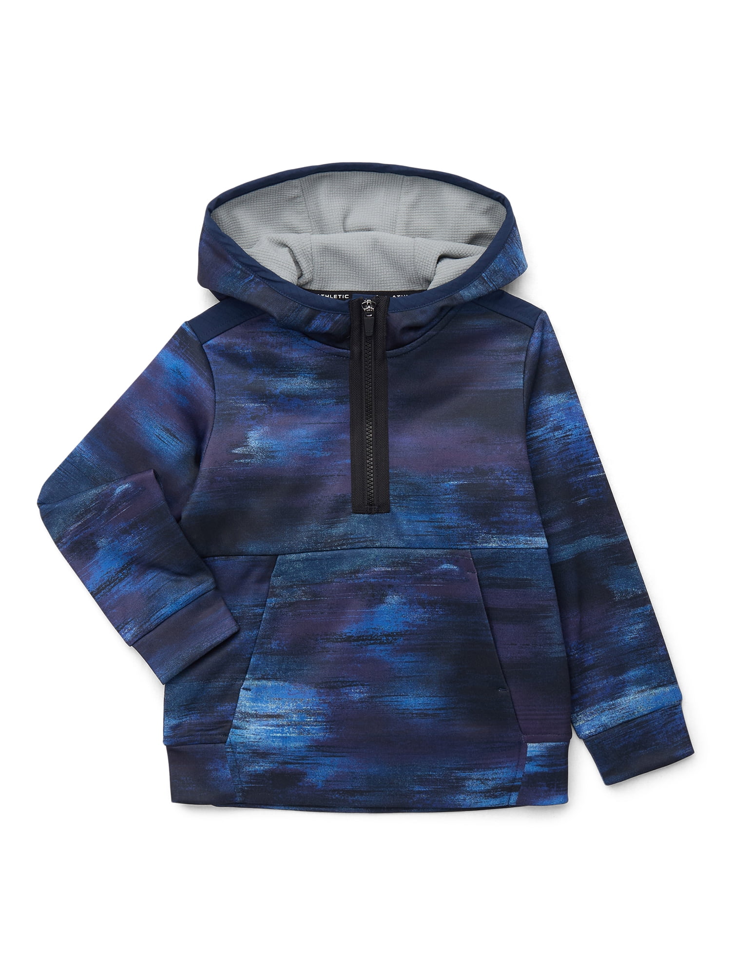 Athletic Works Boys Tech Fleece Pullover Hoodie, Sizes 4-18 & Husky