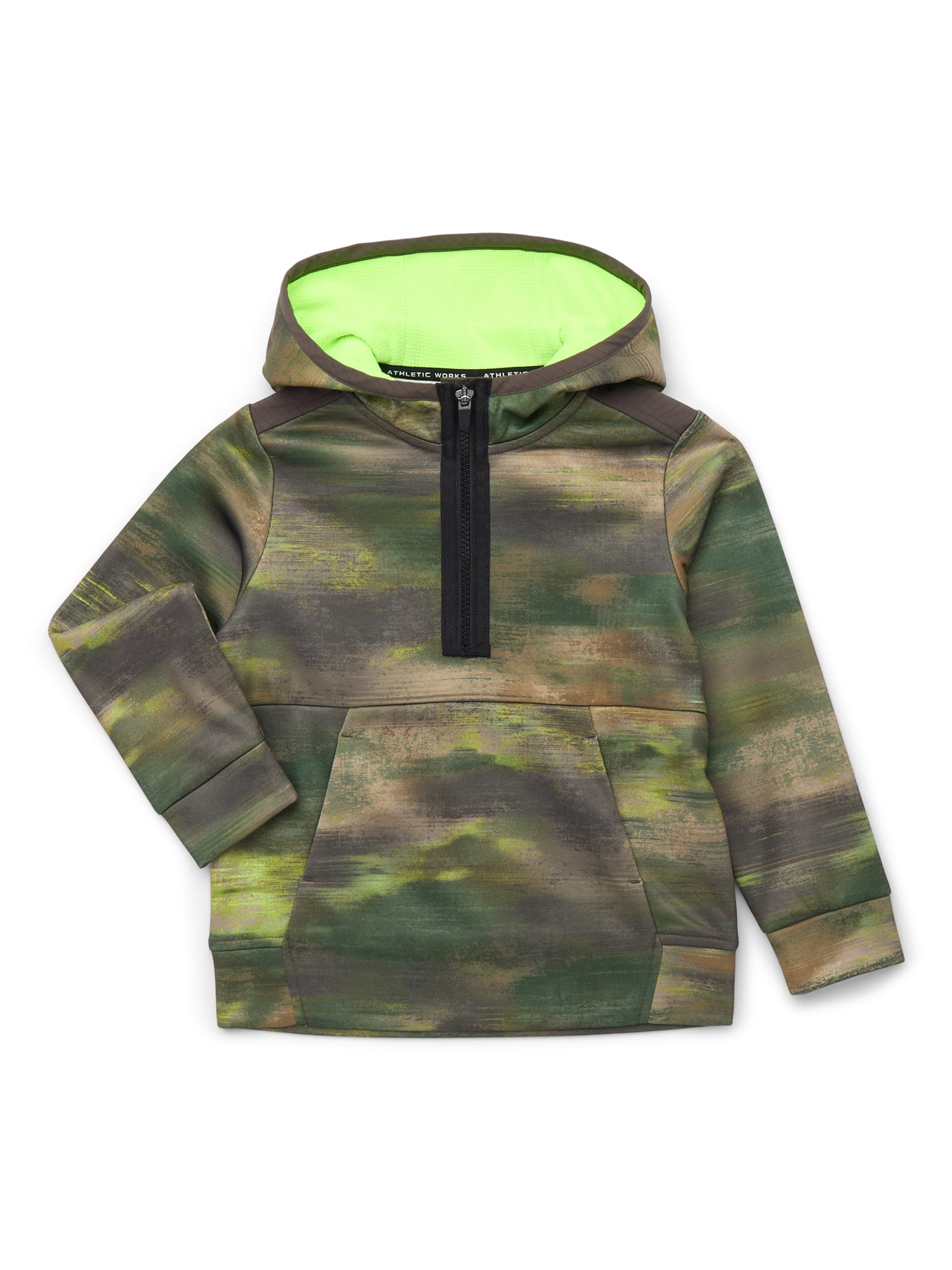 Athletic Works Boys Tech Fleece Pullover Hoodie, Sizes 4-18 & Husky