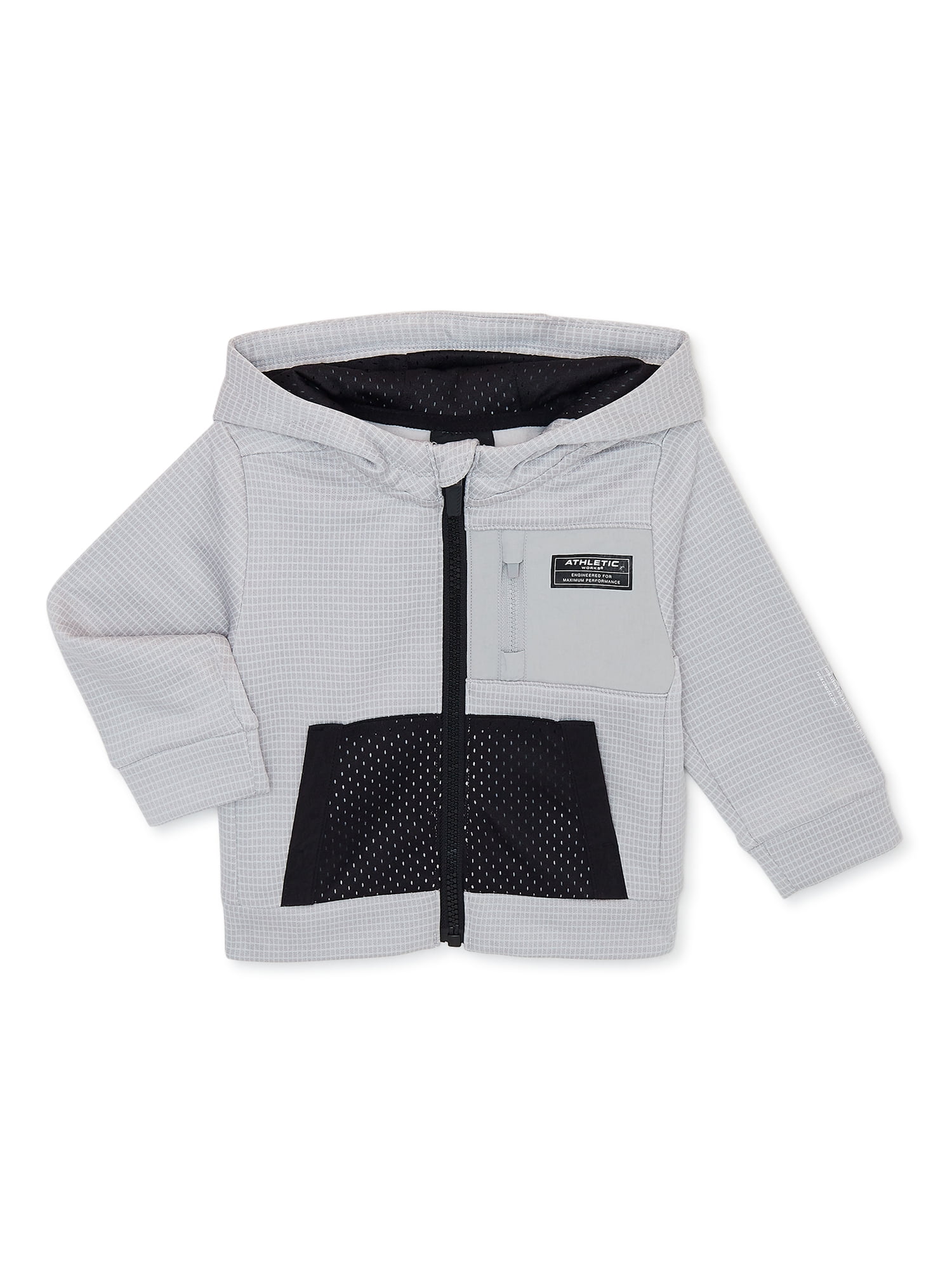 Athletic Works Boys Tech Mesh Jacket, Sizes 12M5T