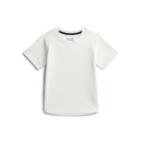 Athletic Works Boys Performance Tee with Short Sleeves, Sizes 4-18 & Husky