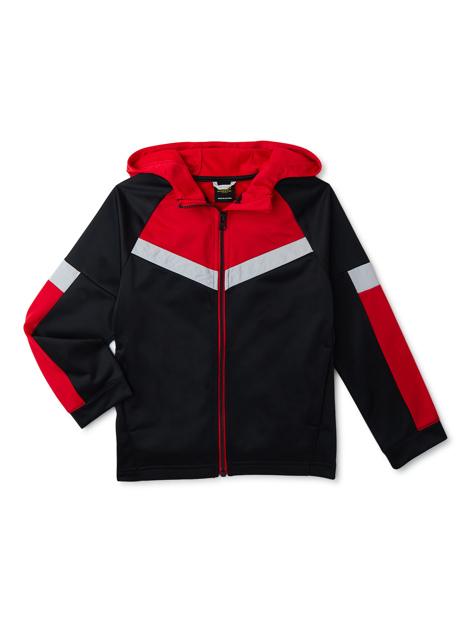 Athletic Works Boys Track Jacket Sizes 4 18 Husky Walmart