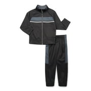 ATHLETIC WORKS Boys Track Jacket and Pants Set, 2-Piece, Sizes 4-18 & Husky