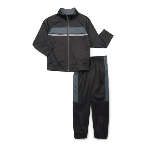 Athletic Works Boys Track Jacket and Pants Set, 2-Piece, Sizes 4-18 & Husky