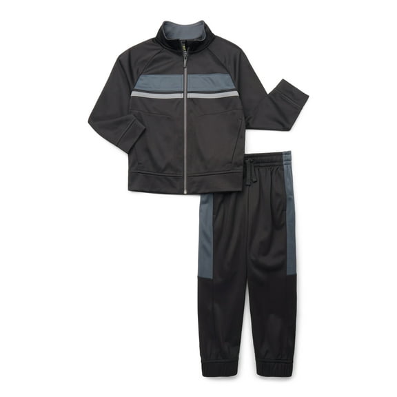 Athletic Works Boys Track Jacket and Pants Set, 2-Piece, Sizes 4-18 & Husky