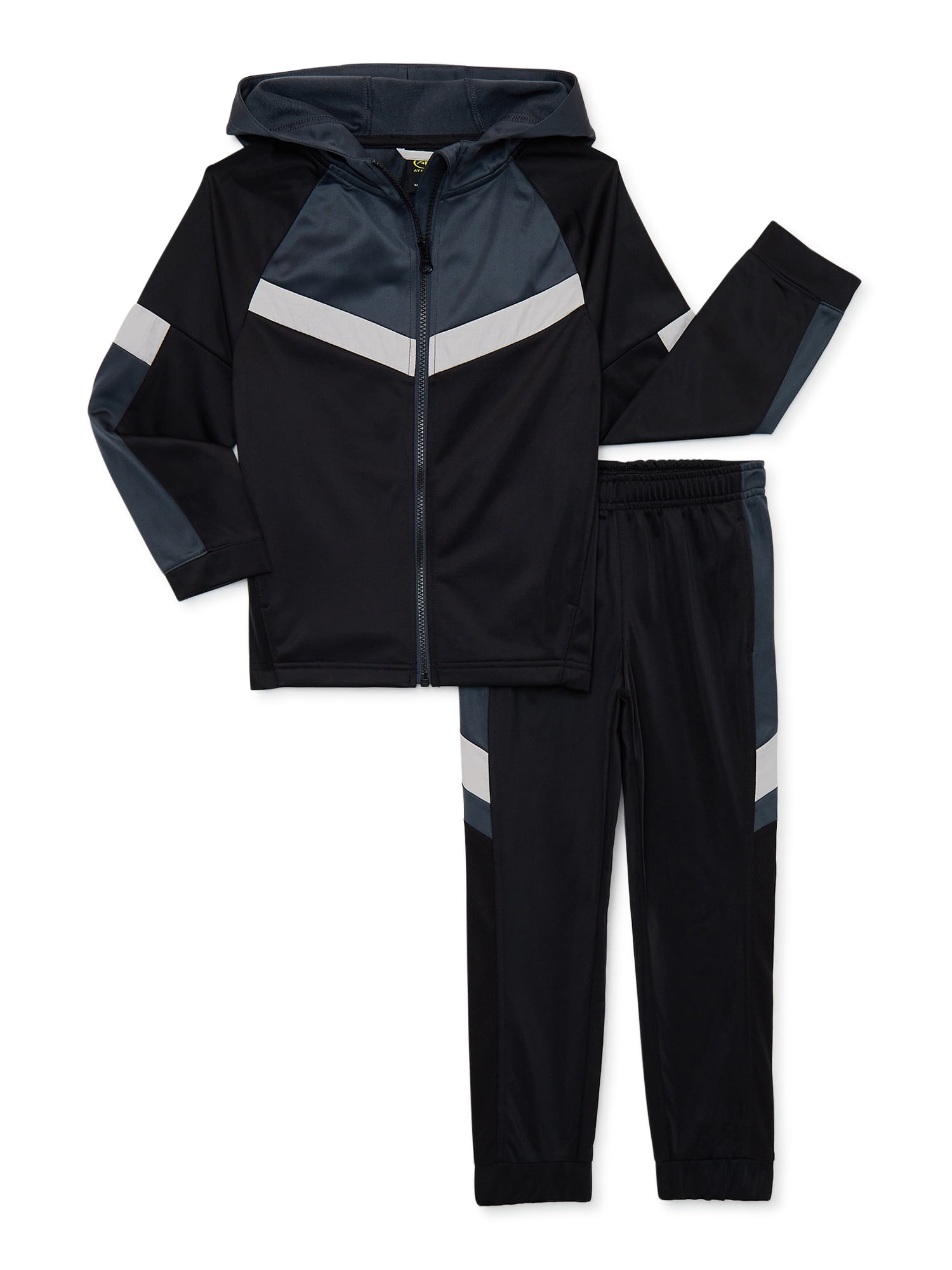 Athletic Works Boys Track Jacket and Tricot Pants, 2-Piece Set, Sizes 4 ...