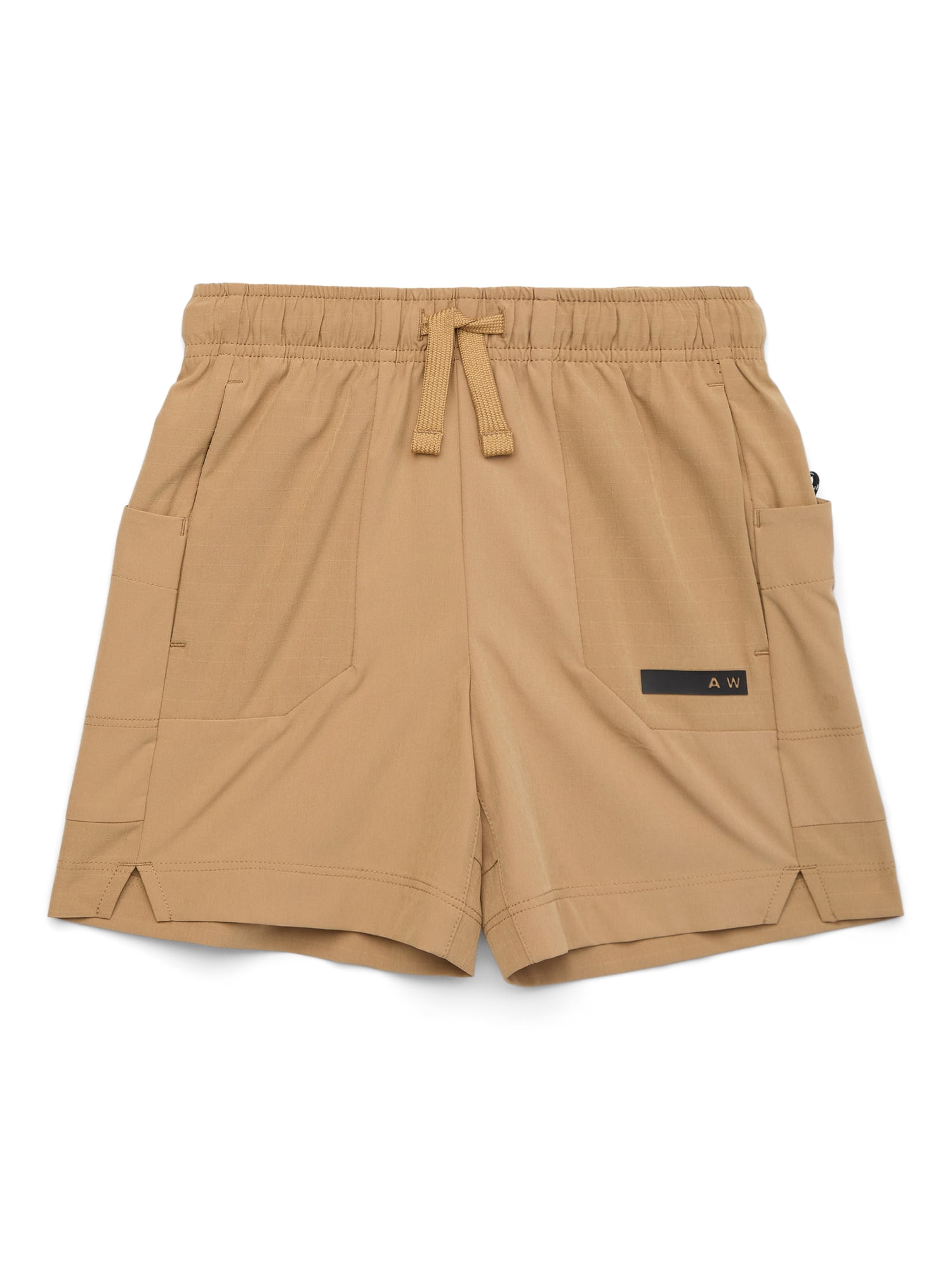 Athletic Works Boys Woven Ripstop Shorts, Sizes 4-18 & Husky