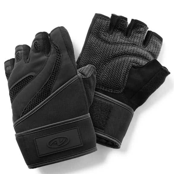 Athletic Works Classic Wrist Wrap Weight Lifting Gloves, L/XL