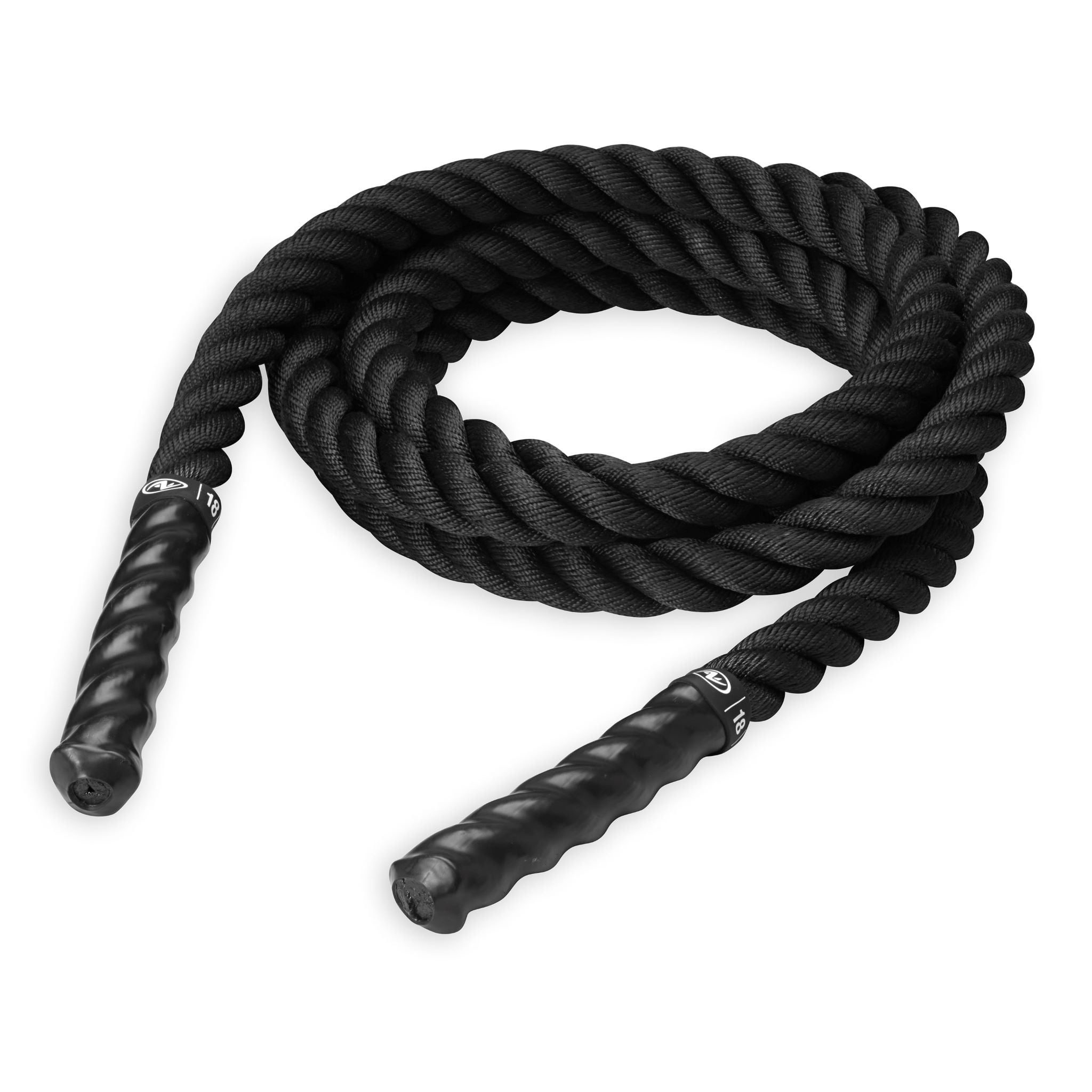 Athletic Works Conditioning Rope, 18 Feet, Black, 10 Pounds