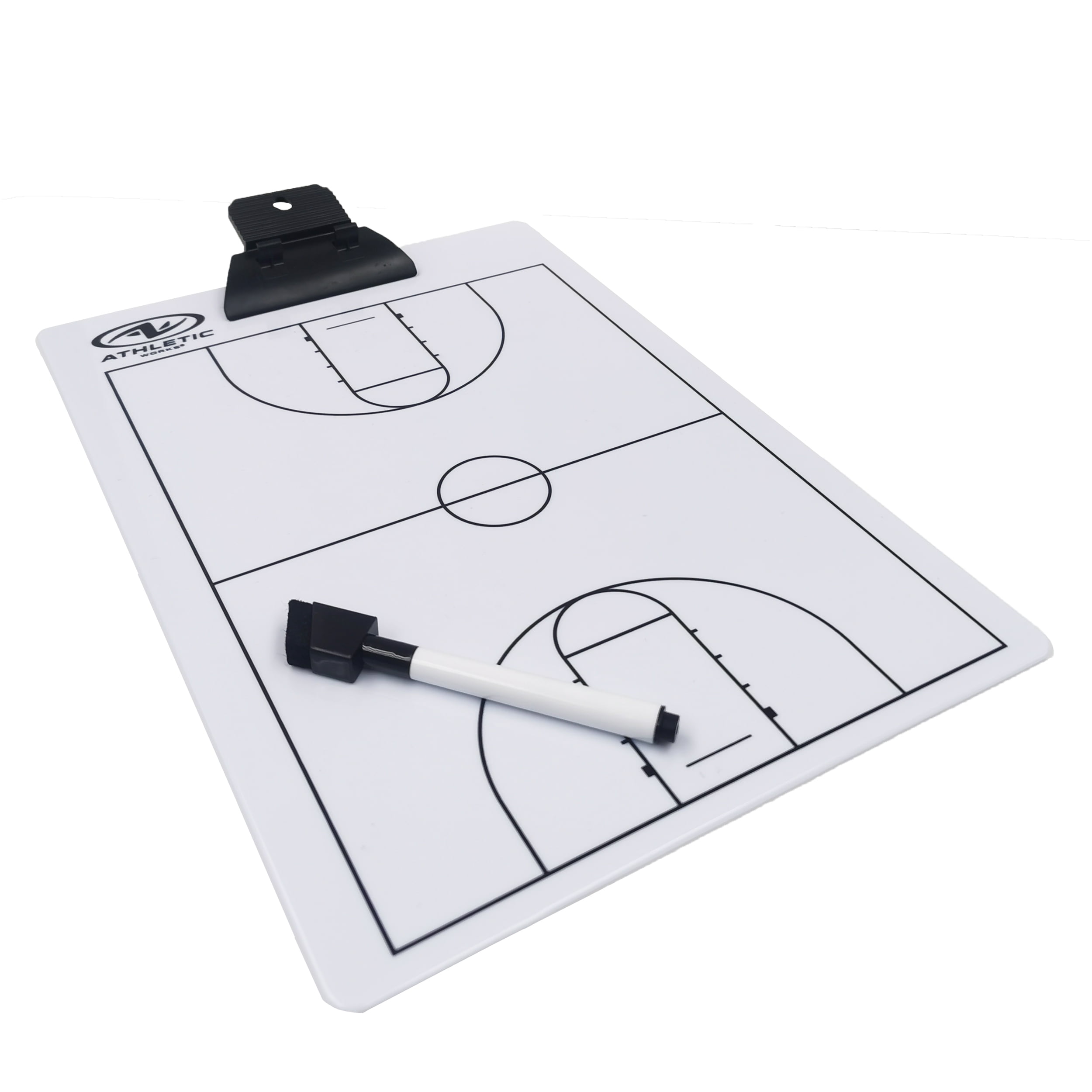 Athletic Works DoubleSided Coaching Clipboard with Dry Erase Marker
