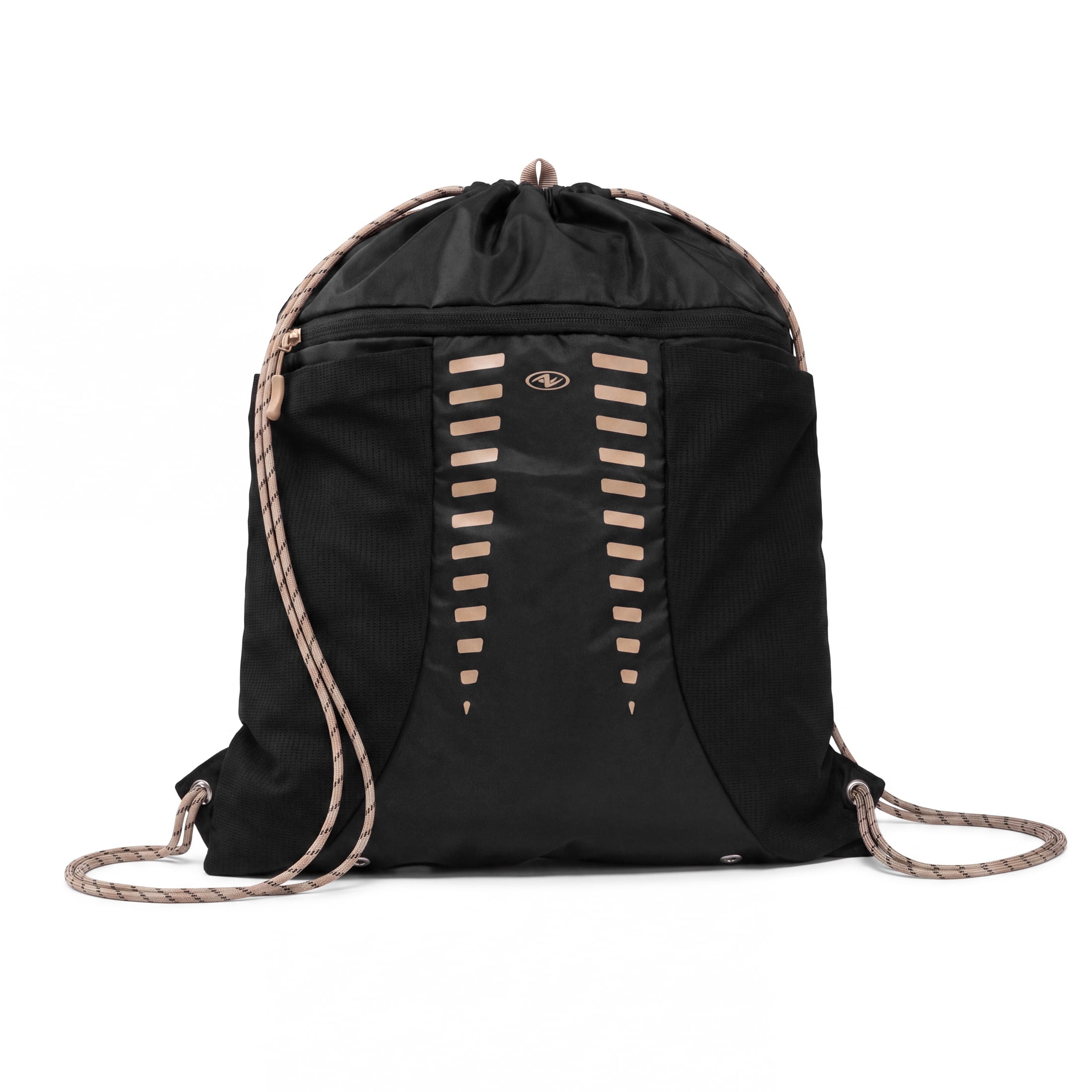 Athletic Works Drawstring Cinch  Sports Backpack, Black