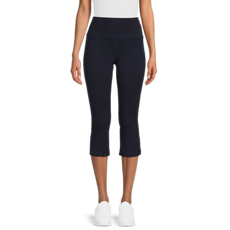 Athletic Works Women's Active Fit and Flare 22" Capri Pants, Sizes S-XL