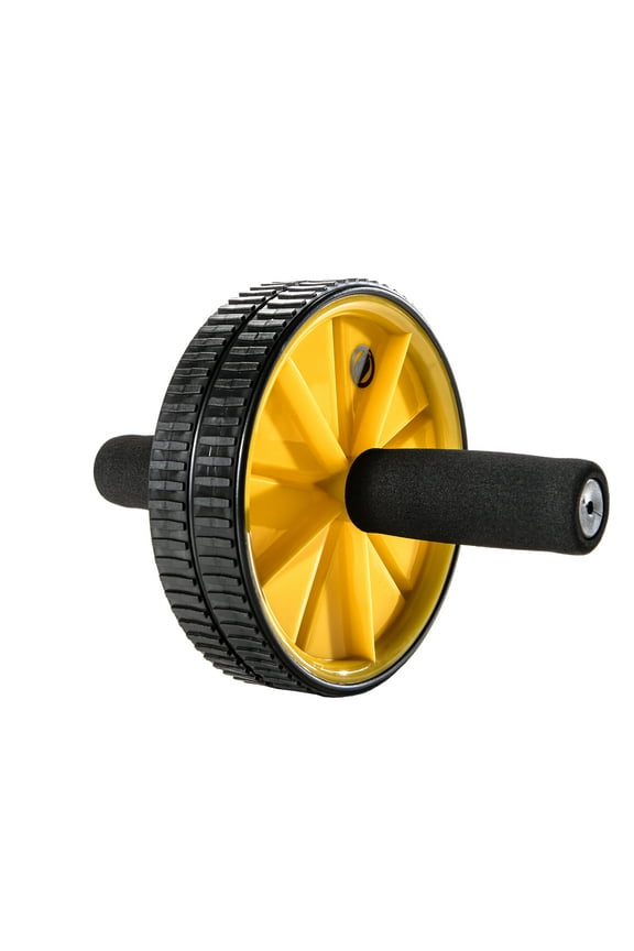 Dual Ab Wheel, 7" Diameter, Core Strength, Abdominal Trainer