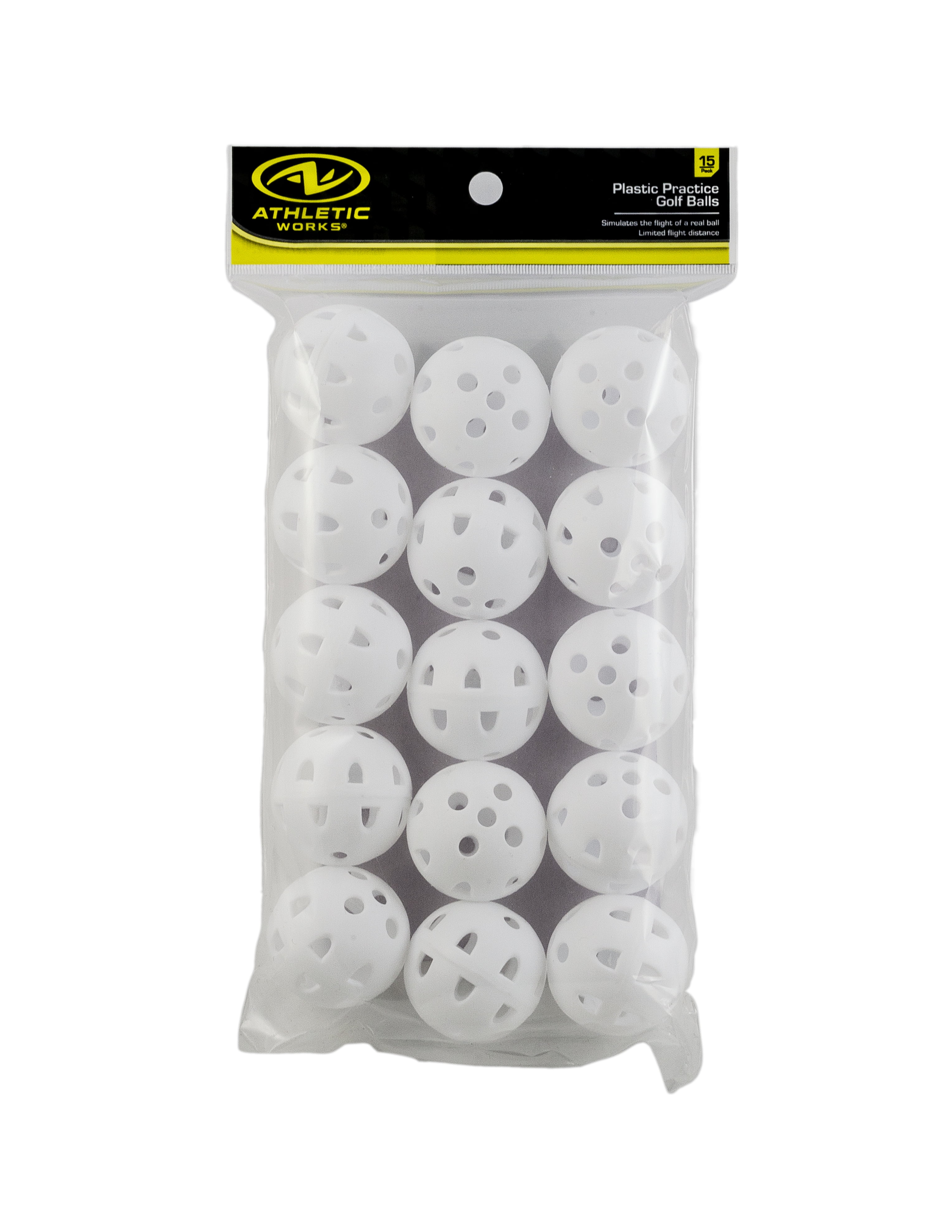 PHIGVEL Athletic ミント　ホワイト おまとめ品 Athletic Works Durable Lightweight Plastic Practice Golf Balls, 15