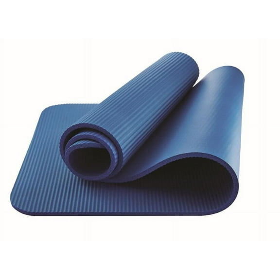 Athletic Works Fitness Mat, Blue, 10mm, NBR