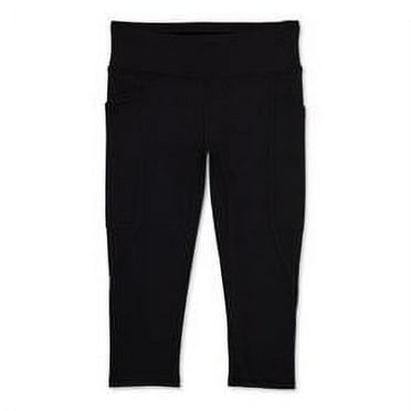 Athletic Works Fitted Moisture-Wicking Leggings, 2 Pack (Girl's 4-18 & Plus)