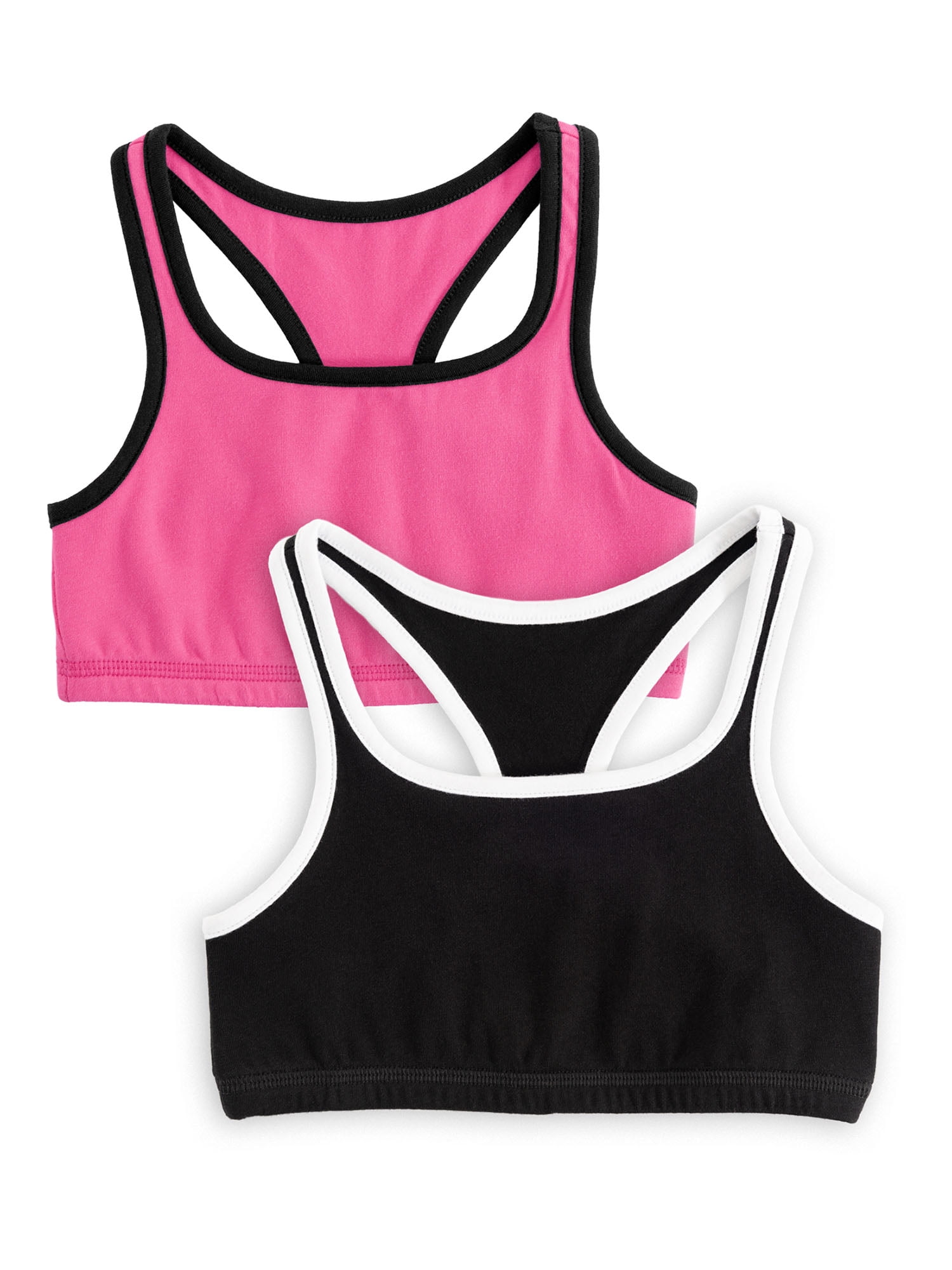 Athletic Works Girl's 2-Pack Active Sports Bra Set 4-18 & Plus