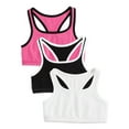thumbnail image 1 of Athletic Works Girl's 3-Pack Active Sports Bra Set 4-18 & Plus, 1 of 1
