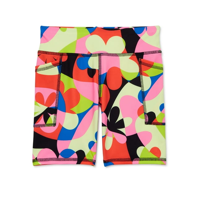 Athletic Works Girl's Active Bike Shorts, Sizes 4-18 & Plus