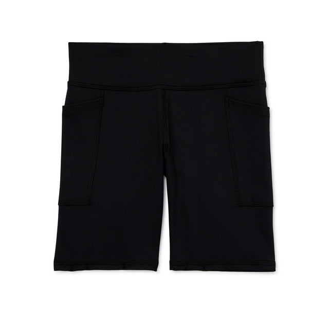 Athletic Works Girl's Active Bike Shorts, Sizes 4-18 & Plus