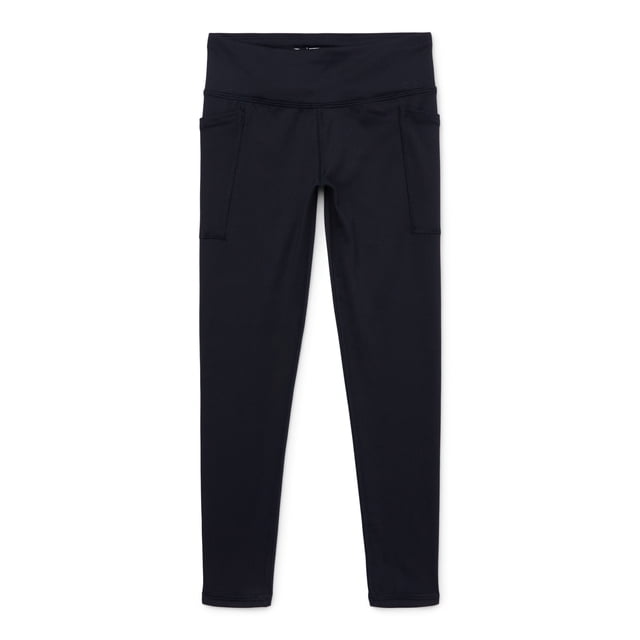 Athletic Works Girls Active Leggings with UPF 30, Sizes 4-18 & Plus