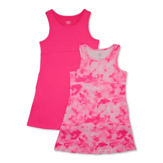 Athletic Works Active Fit Wicking Sleeveless Dress, 2 Pack, 6-6X (Girl's)