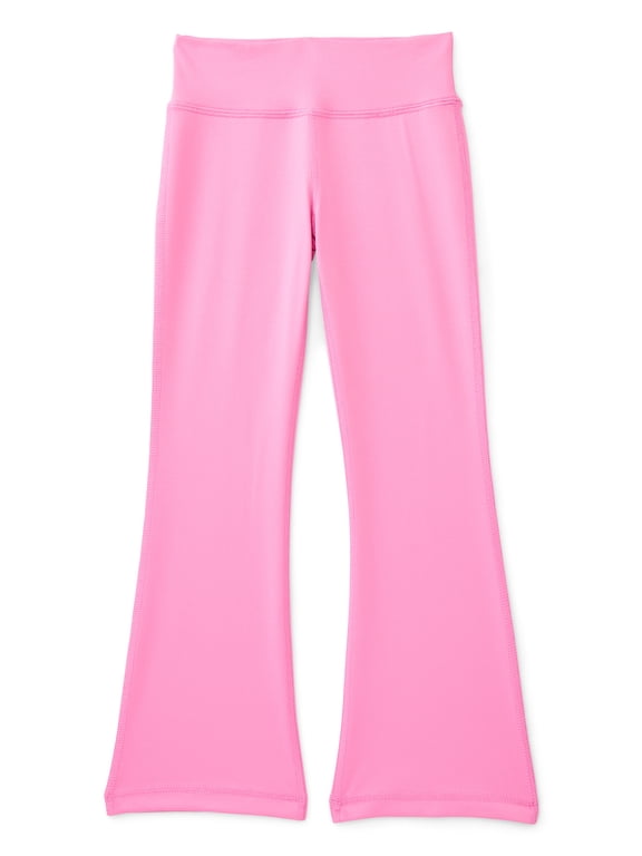 Girls' Active Flare-Leg Leggings, Ash Rose, Sizes 4-18 & Plus