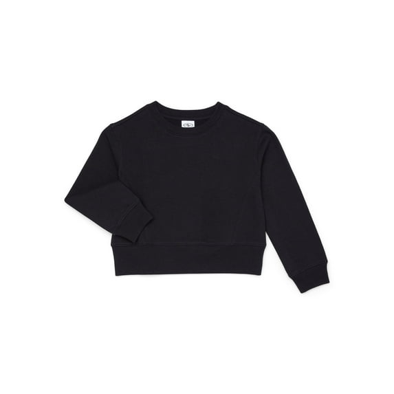 Athletic Works Girl's Active Fleece Sweatshirt, Sizes 4-18 & Plus