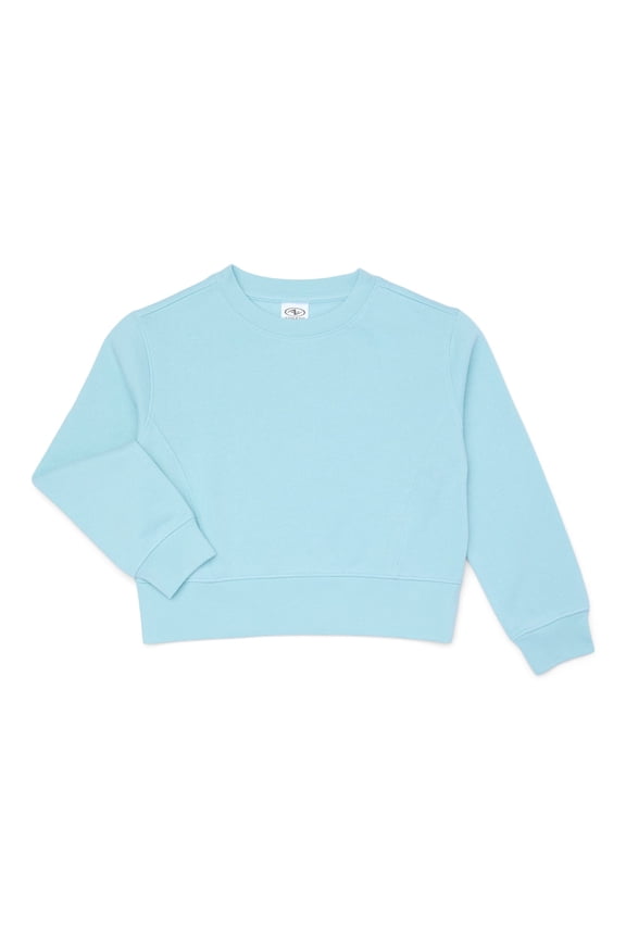 Girl's Active Core Fleece Crewneck Sweatshirt, Sizes 4-18 & Plus