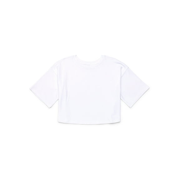 Athletic Works Girls Active Flowy Tee, Sizes 4-18 & Plus