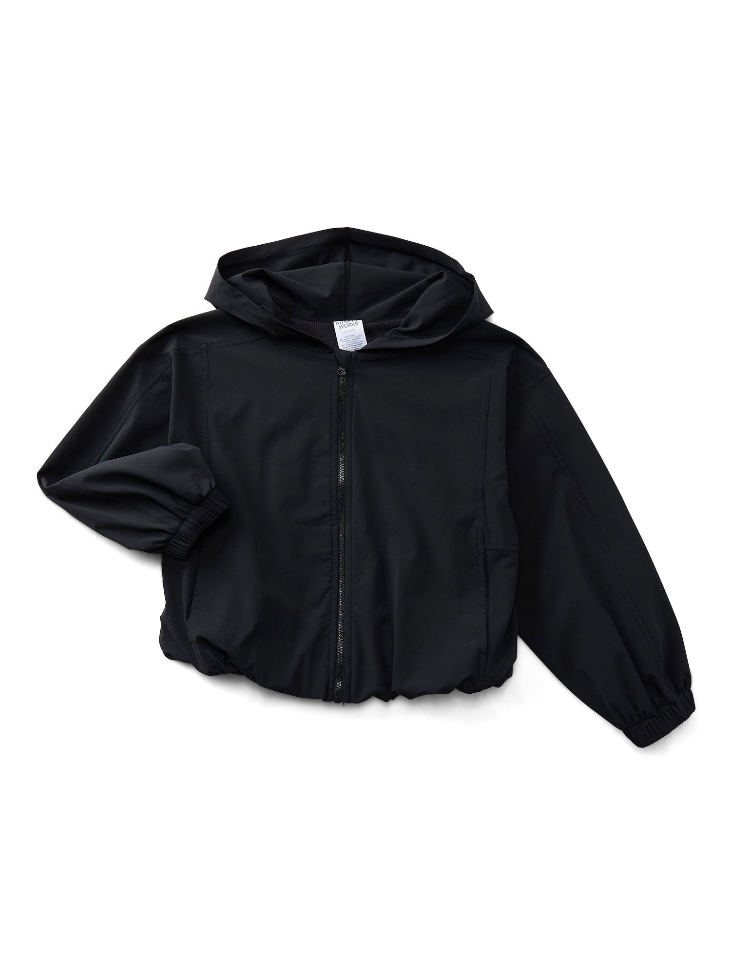Athletic Works Girls Active Full Zip Woven Jacket, Sizes 4-18