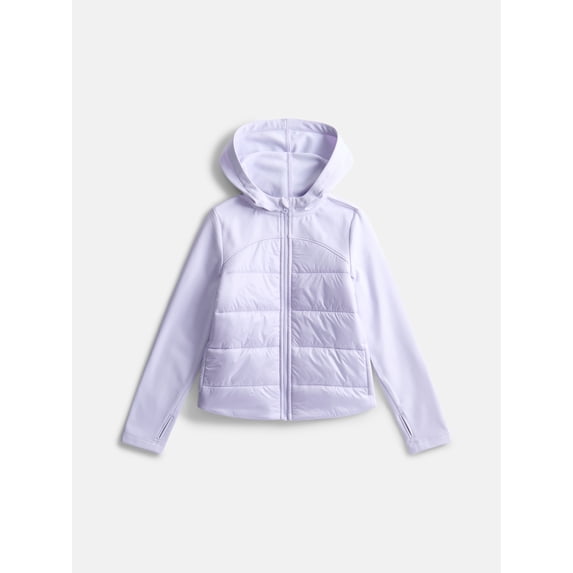 Athletic Works Girls Active Hybrid Jacket, Sizes 4-18