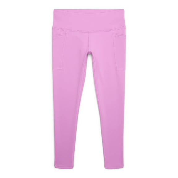 Athletic Works Girls Active Leggings with UPF 30, Sizes 4-18 & Plus