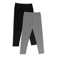 thumbnail image 1 of Athletic Works Girl's Active Leggings, 2-Pack, Sizes 4-18 & Plus, 1 of 1