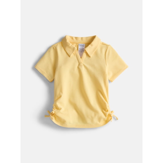 Athletic Works Girls Active Polo Pique Top, Sizes 4-18