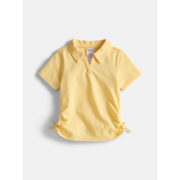 Athletic Works Girls Active Polo Pique Top, Sizes 4-18