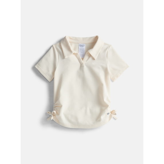 Athletic Works Girls Active Polo Pique Top, Sizes 4-18