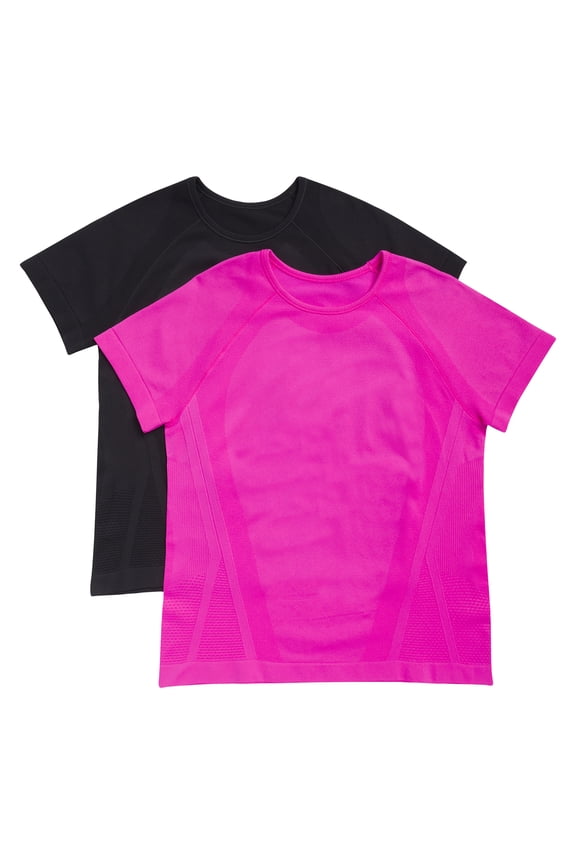 Girl's Active Seamless Tee, 2-Pack, Sizes 4-18