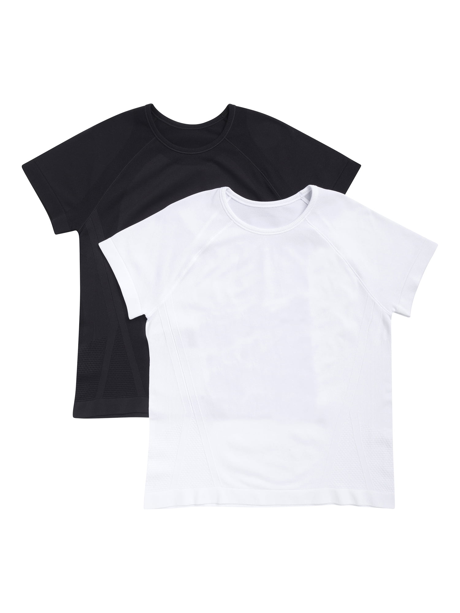 Athletic Works Girl's Active Seamless Tee, 2-Pack, Sizes 4-18