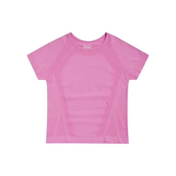 Athletic Works Girl's Active Seamless Tee, Sizes 4-18
