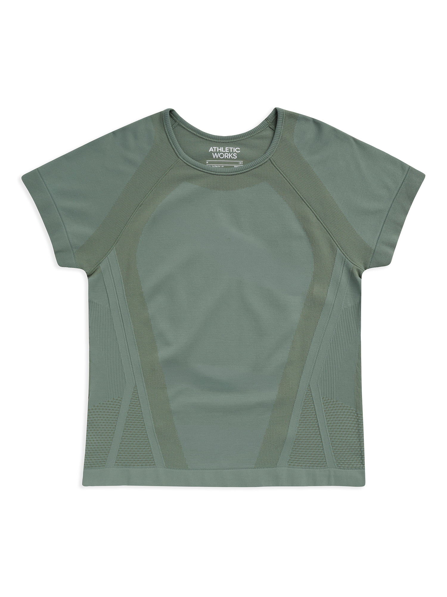 Athletic Works Girl's Active Short Sleeve Seamless Tee, Sizes 4-18