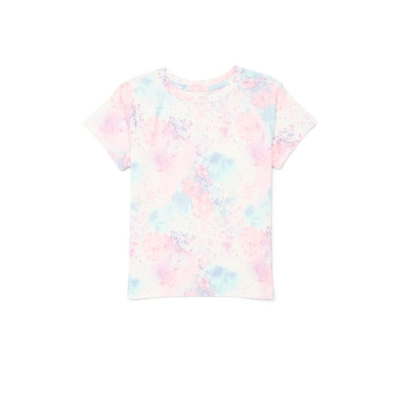 Athletic Works Girls Active Tee with Short Sleeves, Sizes 4-18 & Plus