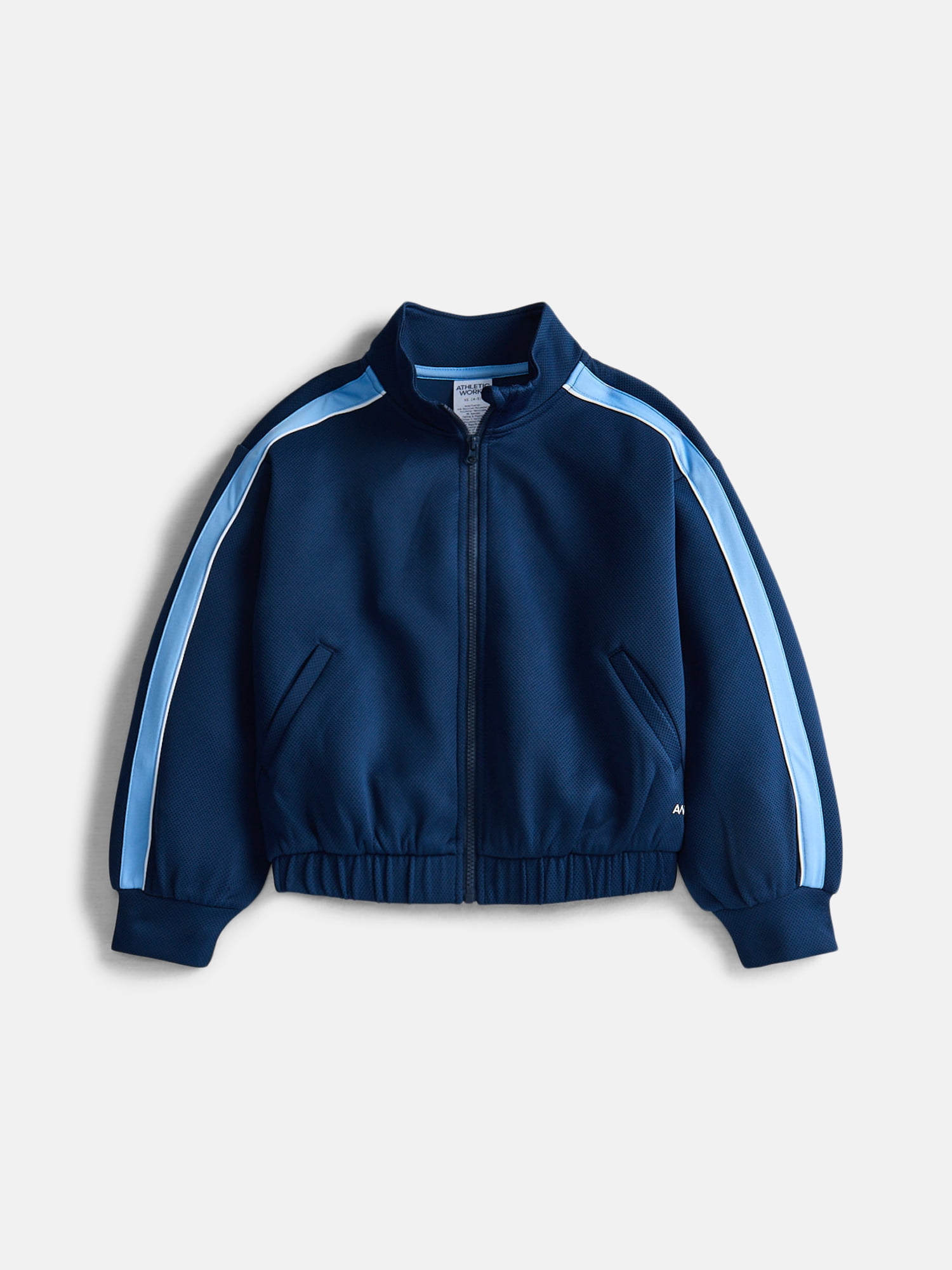 Athletic Works Girls Active Tech Pique Jacket, Sizes 4-18