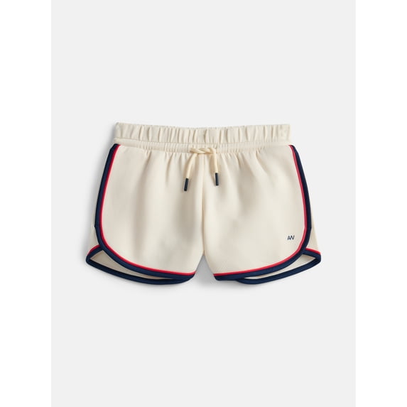Athletic Works Girls Active Tech Pique Shorts, Sizes 4-18