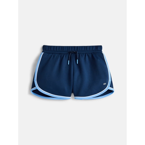 Athletic Works Girls Active Tech Pique Shorts, Sizes 4-18