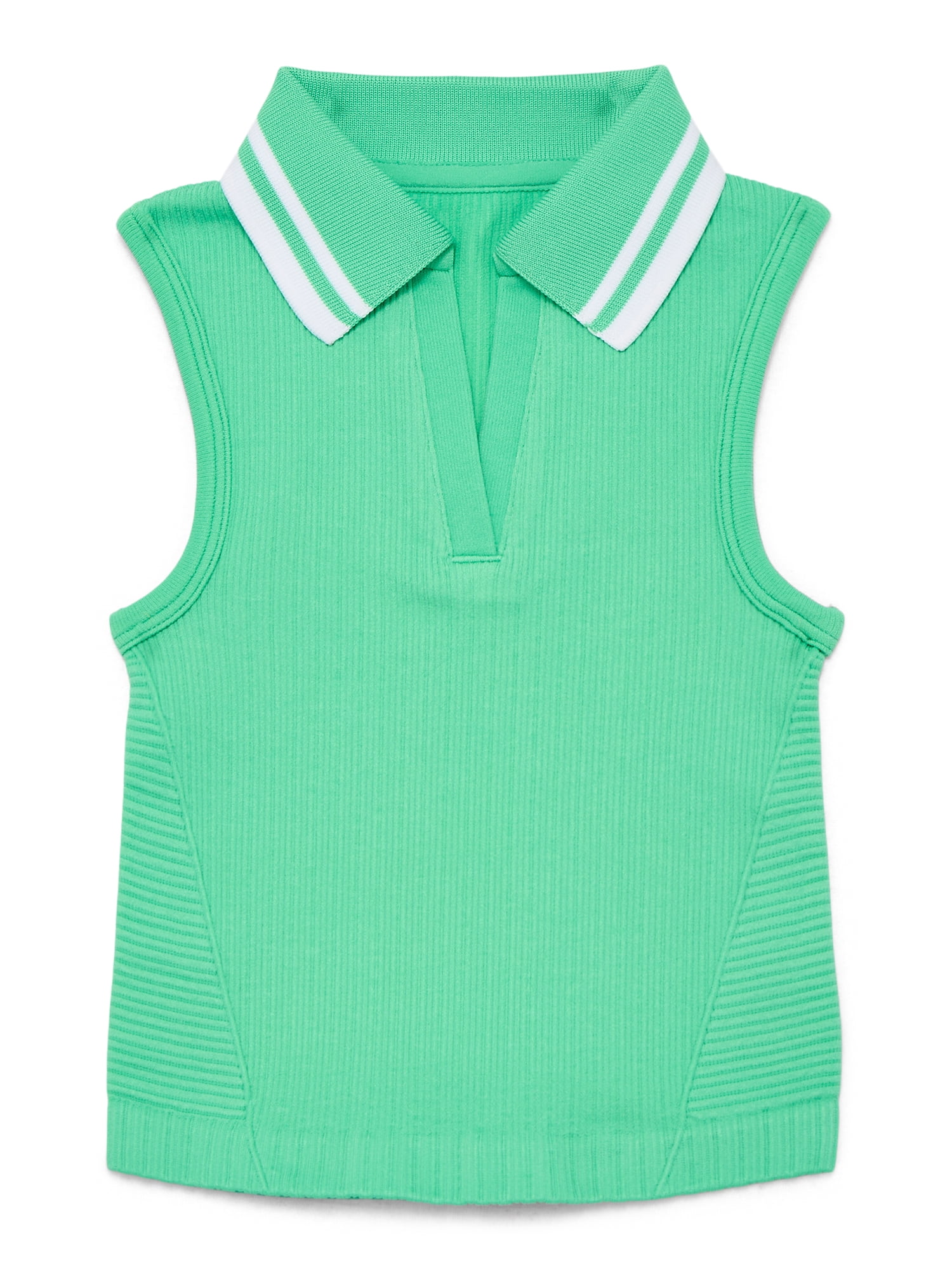 Athletic Works Girls Active Tennis Polo, Moisture Wicking, Sizes 4-18