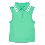 Girls Active Tennis Polo, Moisture Wicking, Sizes 4-18